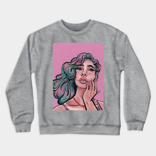 Crybaby Drama Queen Crewneck Sweatshirt by JETBLACK369